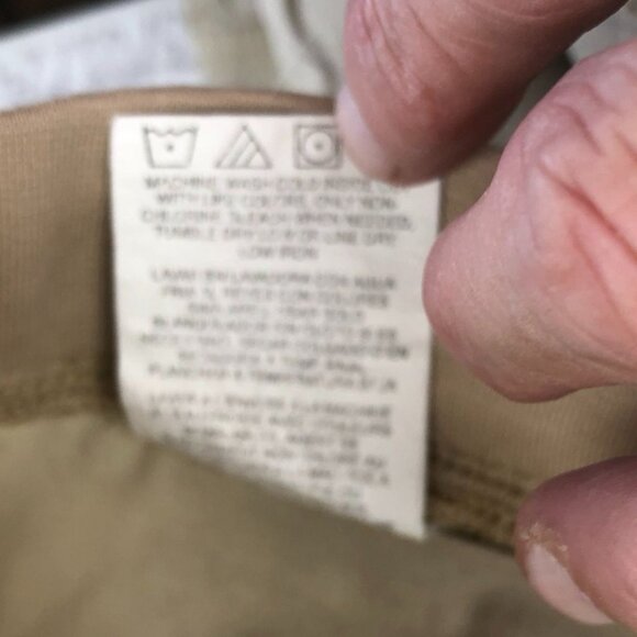 Lee Womens Cargo Pants Size 10M Relaxed Fit Beige Straight Leg Elastic Waist Tan - Picture 10 of 16